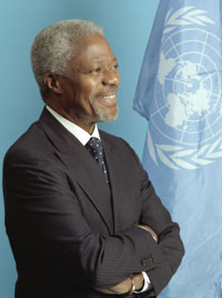 Picture of Mr. Kofi Annan (2002). Click on the picture to enlarge it.