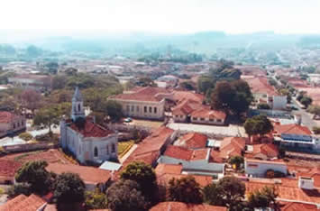 Vista histórica da cidade de Dois Córregos